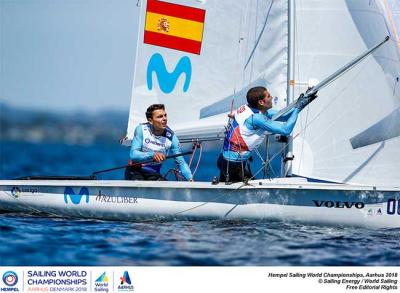 Dos segundos puestos para España en el comienzo del Mundial de Vela