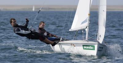 El 470 Español de  Pablo Santurde y Abelardo Quevedo, plata en la Skandia Sail for Gold Regatta,