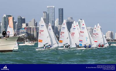 El equipo nacional de vela se prepara para la Copa del Mundo de Miami