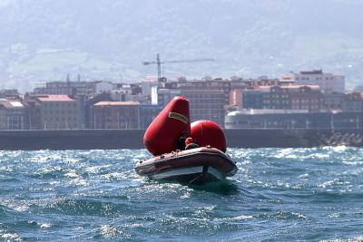 El fuerte temporal de viento provocó la anulación de las pruebas del Trofeo de Primavera del Real Club Astur de Regatas.