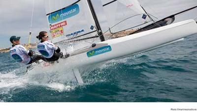 El Nacra 17 de Iker y Tara  se mantiene en el podio en La Rochelle