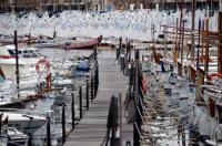 El viento faltó en la segunda jornada del International Vila de Palamós Optimist Trophy