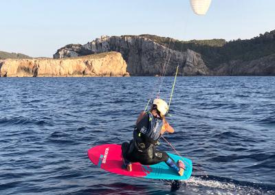 El viento impidió que se completara el desafío de la Vuelta a Ibiza y Formentera en kitefoil El viento impidió que se completara el desafío de la Vuelta a Ibiza y Formentera en kitefoil