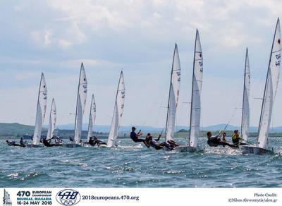 España se sube al podio provisional del Campeonato de Europa de 470 España se sube al podio provisional del Campeonato de Europa de 470