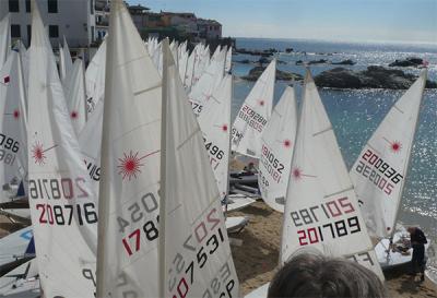 Euro Láser Masters Cup 2017. Preparados para el inicio de la regata Euro Láser Masters Cup 2017. Preparados para el inicio de la regata