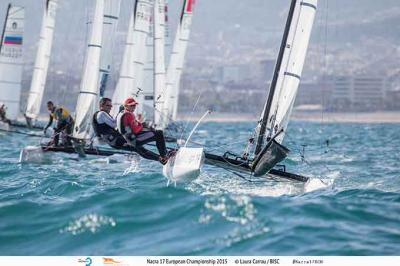 Fernando Echávarri y Tara Pacheco con posibilidades de ir a por el bronce en el Europeo de Nacra Fernando Echávarri y Tara Pacheco con posibilidades de ir a por el bronce en el Europeo de Nacra