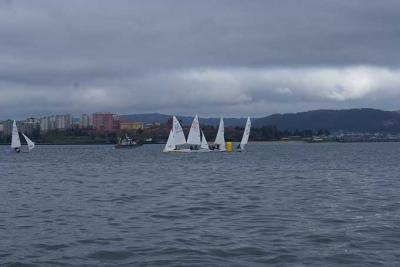 Ferrol. El sabado se disputo una nueva prueba del  G.Prix 2014 de la clase snipe.