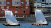 Galicia. Vela tradicional. Ancora se lleva el Trofeo del Carmen de dornas Galicia. Vela tradicional. Ancora se lleva el Trofeo del Carmen de dornas
