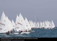 Gandia salva con nota la segunda jornada del Nacional de Laser. El andaluz Pablo Guitián, nuevo líder en Laser Standard