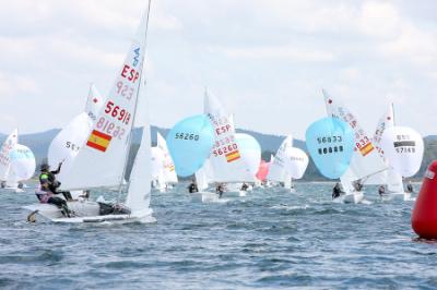 Gran estreno de la Copa de España de 420 en aguas de la ría de Arousa