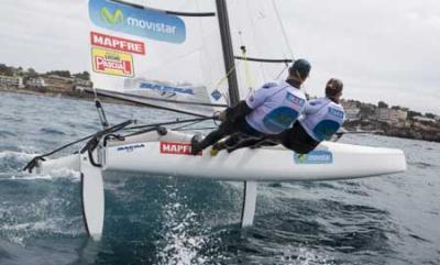 Iker y Tara, en las series finales del Mundial de Nacra Iker y Tara, en las series finales del Mundial de Nacra