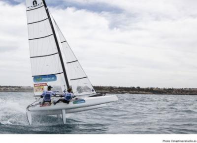 Iker y Tara comienzan con buen pie en el Europeo de Nacra 17 Iker y Tara comienzan con buen pie en el Europeo de Nacra 17
