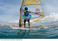 Iván Pastor en la prueba final de la Copa de Europa de Fórmula Windsurf