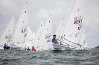 Javier Vilariño, del Club Arenal, de Palma e Isabel Hernández, del Náutico de Gran Canaria, vencedores de la Copa de España “Láser 4.7”