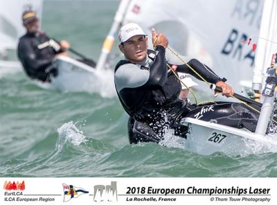 Joaquín Blanco mantiene el ritmo en el Europeo de Laser Joaquín Blanco mantiene el ritmo en el Europeo de Laser