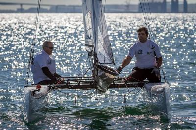 Juan Luis Páez, primer líder de la Copa de Andalucía de Catamarán Juan Luis Páez, primer líder de la Copa de Andalucía de Catamarán