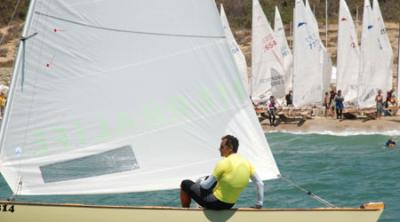 Juan Luis Páez, primer líder en aguas de Punta Umbría Juan Luis Páez, primer líder en aguas de Punta Umbría