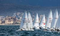 La bahía de Palma, preparada para acoger el debut de la flota olímpica internacional 