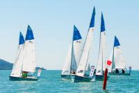 La Escuela Naval Militar, representando a España, vencedor de la Regata Internacional de Academias Navales en Italia.