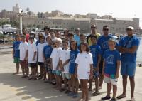 La flota de optimist marca el inicio de la semana náutica Ciudad de Melilla