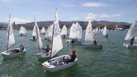 La Regata OptiGetxo se decide con los resultados de la primera jornada por la falta de viento en la segunda