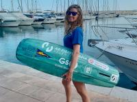 La regatista de Formula Kite del CN Jávea Marta Sánchez retoma los entrenamientos con la vista puesta en el mundial