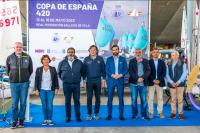 Las futuras promesas del olimpismo español, en la escena náutica gallega con la Copa de España de 420
