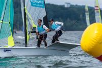 Las hermanas Munte, Echávarri/Pacheco y Botín/Marra encaran el final de Europeo de 49er, 49er FX y Nacra 17 subidos al podio