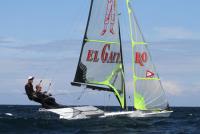 Los hermanos Alonso Tellechea lideran el Campeonato de Europa de 49er que se esta celebrando en el  Lago  Garda en Italia.