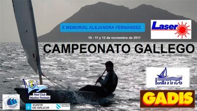 Los próximos días 10, 11 y 12 de noviembre se celebrará en aguas de la Ria Muros Noia el CAMPEONATO GALLEGO de la Clase Laser
