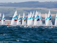 Los regatistas de Láser Radial compiten en el Campeonato de España de Clases Olímpicas de Láser Radial