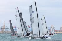 Los Waszp, F18, Clase A, Hobie Cat 16 y Patín a Vela toman el relevo de la Olympic Week en el náutico de Valencia