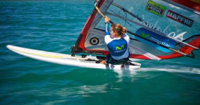 Marina Alabau, con la plata provisional en Weymouth