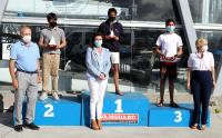 Martín Mijares y Natalia Domínguez, campeones autonómicos de Optimist en la Semana Galega da Vela con mayor participación