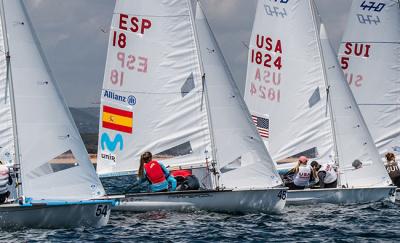 Mas y Cantero defienden liderato frente a la caída del viento en el Campeonato de Europa de 470 Mas y Cantero defienden liderato frente a la caída del viento en el Campeonato de Europa de 470