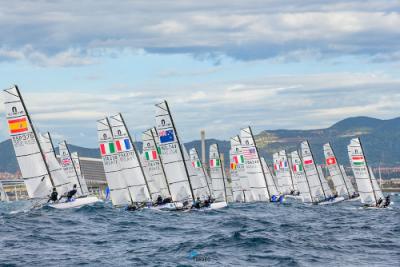 Mateo Leclercq y Mathieu Pinsart, primeros líderes del Mundial de Nacra 15 - Trofeo Internacional Ciudad de Barcelona Mateo Leclercq y Mathieu Pinsart, primeros líderes del Mundial de Nacra 15 - Trofeo Internacional Ciudad de Barcelona