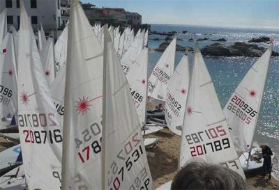 Mañana se inicia la Euro Laser Masters Cup de Calella de Palafrugell