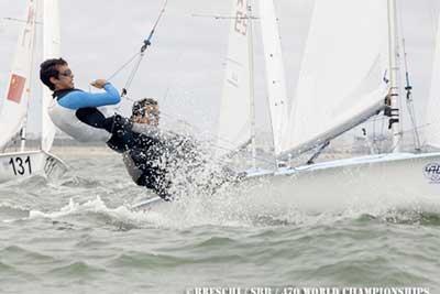 Onán Barreiros y Juan Curbelo se quedan a las puertas de la Medal Race en el Mundial de 470