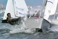 Pablo Cabello y Javier Lago, del Náutico de Vigo, campeones de la Copa de España de Vaurien tras firmar tres victorias en la última jornada