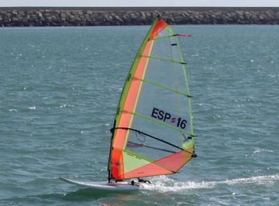 Pleno del Nautico Sevilla en la Copa de Andalucia  de la clase techno