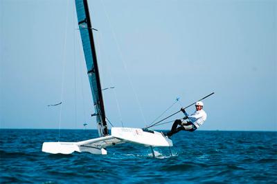 Santiago Nieto asalta la I Liga de Catamarán del CN Puerto Sherry Santiago Nieto asalta la I Liga de Catamarán del CN Puerto Sherry