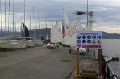 Sin viento en la bahía de Santander. Se anula la regata de snipe Sin viento en la bahía de Santander. Se anula la regata de snipe