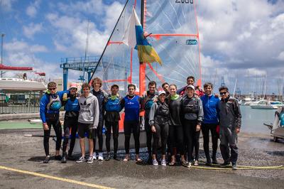 Yoel Hernandez y Paula Barrio campeones de España de  29ER