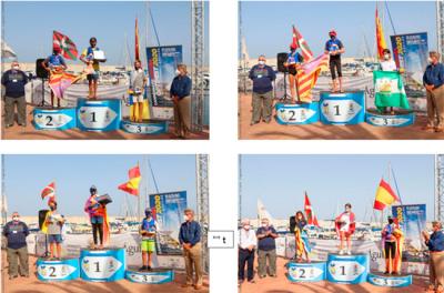 Águilas corona a los nuevos campeones de España Optimist 2020 Águilas corona a los nuevos campeones de España Optimist 2020