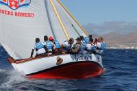 La Liga de Barquillos de 8,55 metros de Lanzarote sobrepasa el ecuador 