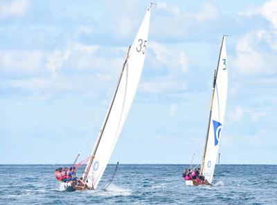 Poeta Tomás Morales Clipper vence en el accidentado inicio de la Vela Latina Canaria Poeta Tomás Morales Clipper vence en el accidentado inicio de la Vela Latina Canaria