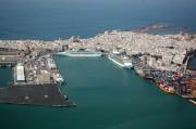 Vista General del puerto de Cádiz