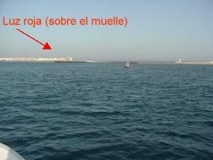 Vista de la baliza y el río Carreras al fondo. Vista de la baliza y el río Carreras al fondo.