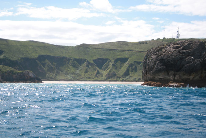 La concha de Torimbia desde el W La concha de Torimbia desde el W