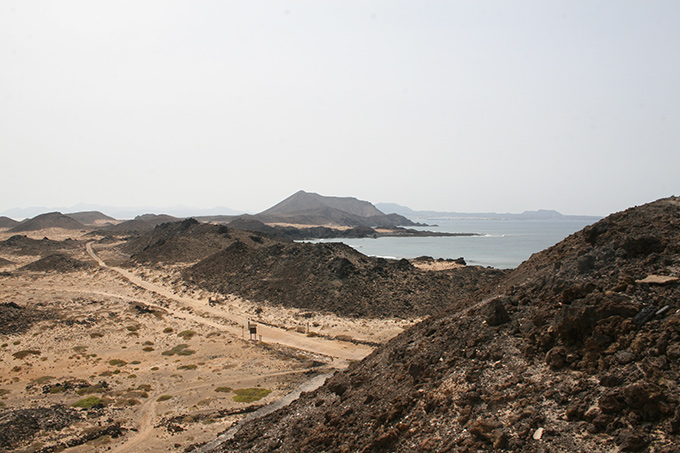 La isla de Lobos desde el Norte La isla de Lobos desde el Norte